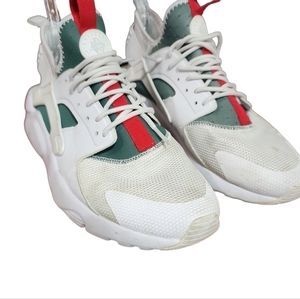 | Shoes | Nike Air Huarache White Green Red Sneakers Size Poshmark